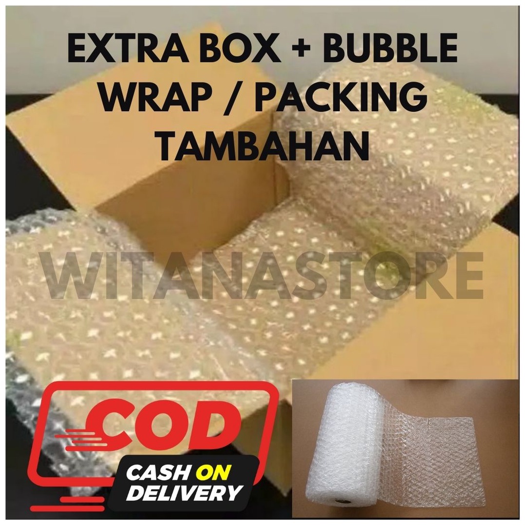 

EXTRA BOX + BUBBLE WRAP / PACKING TAMBAHAN