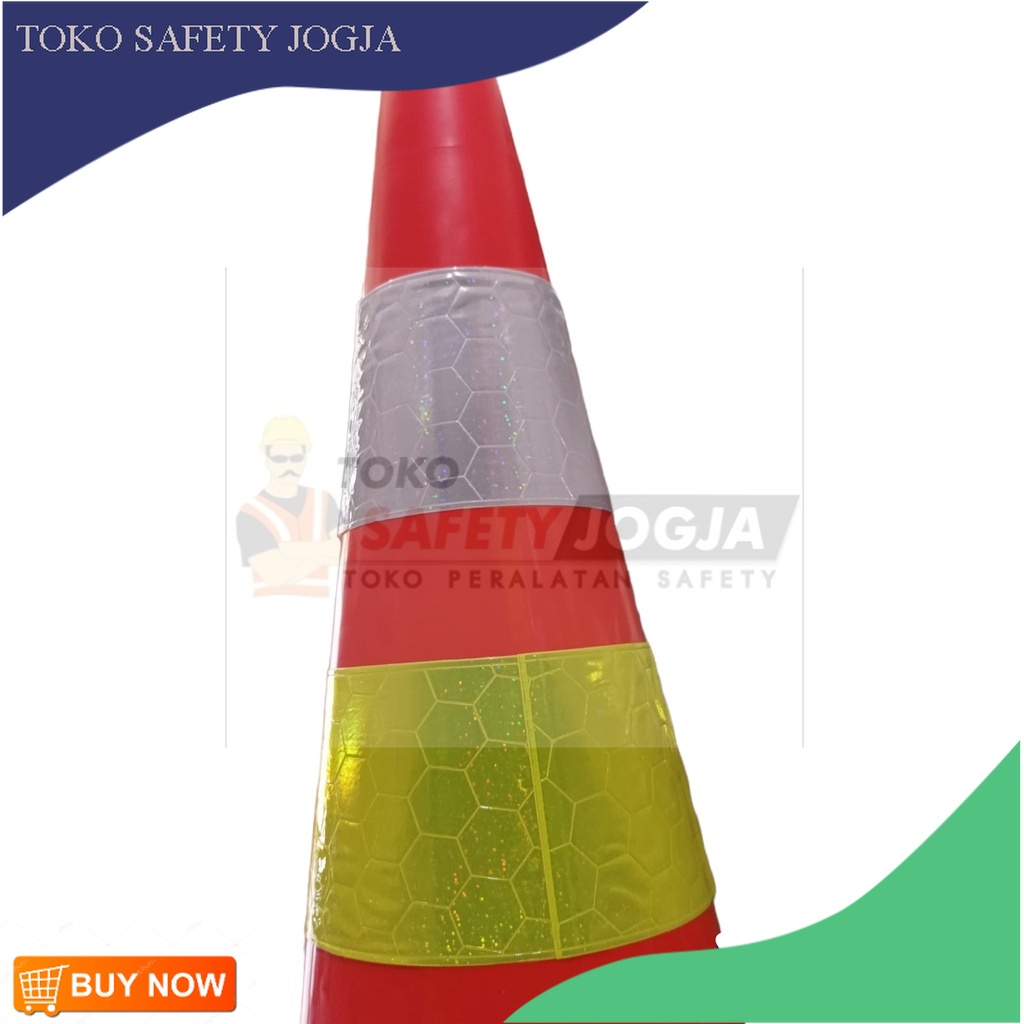 SCOTLIGHT LIST KUNING PUTIH UNTUK TRAFFIC CONE SATU SET KERUCUT 1 set