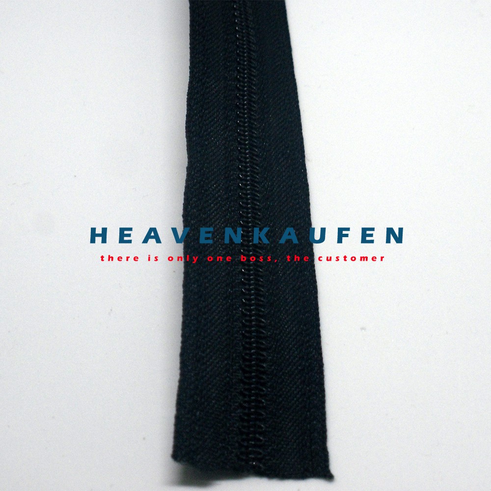 Resleting/Zipper YKK No 3 Hitam Meteran