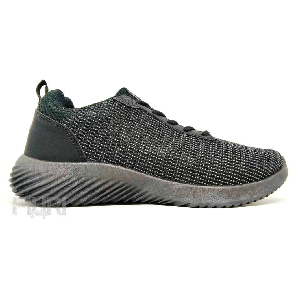 FIURI - Ando Original - XANDER 39-43 Full Hitam - Sepatu Kets Pria - Sepatu Sneakers Pria - Sepatu Olahraga Sport Pria - Sepatu Casual - Sepatu Jogging Lari Fitness Gym Senam Pria - Sepatu Sekolah Bertali SD SMP SMA - Fiuri