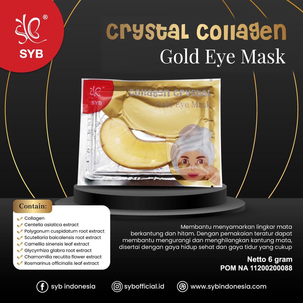 ☘️ CHAROZA ☘️ SYB Collagen Crystal Gold Eye Mask / Lip Mask