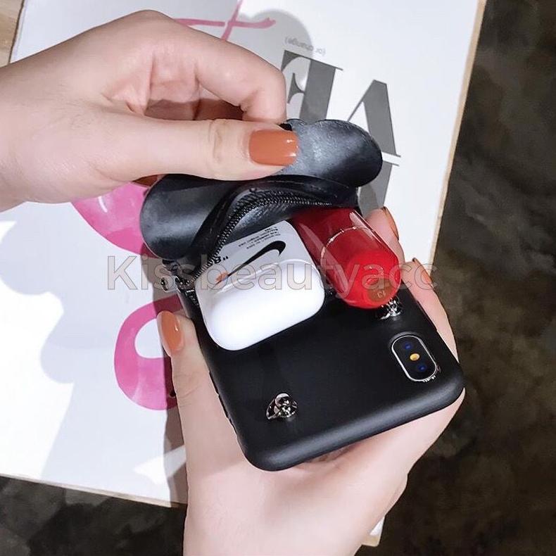 Realme C1/ C2/ C21/ C25/ C25S/ C12/ C15/ C11/ Soft Case Karakter/ Boneka Disney Dompet Koin + Gantun