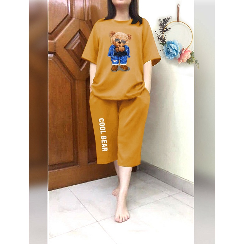 RILLO - Setelan Jumbo 3/4 Cool Bear Fit XXL
