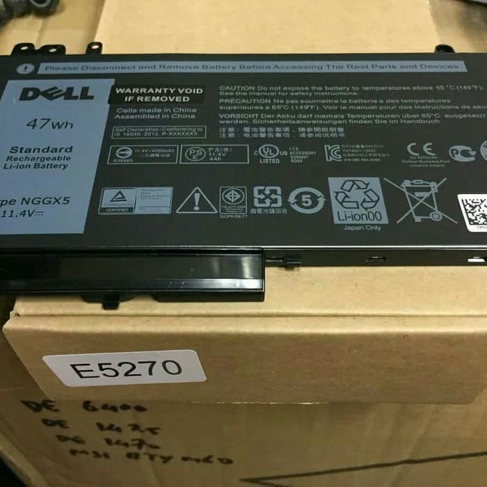 Baterai Laptop Dell -  Original Dell Latitude 14-7000, E7420, E7440, E7450, 34GKR