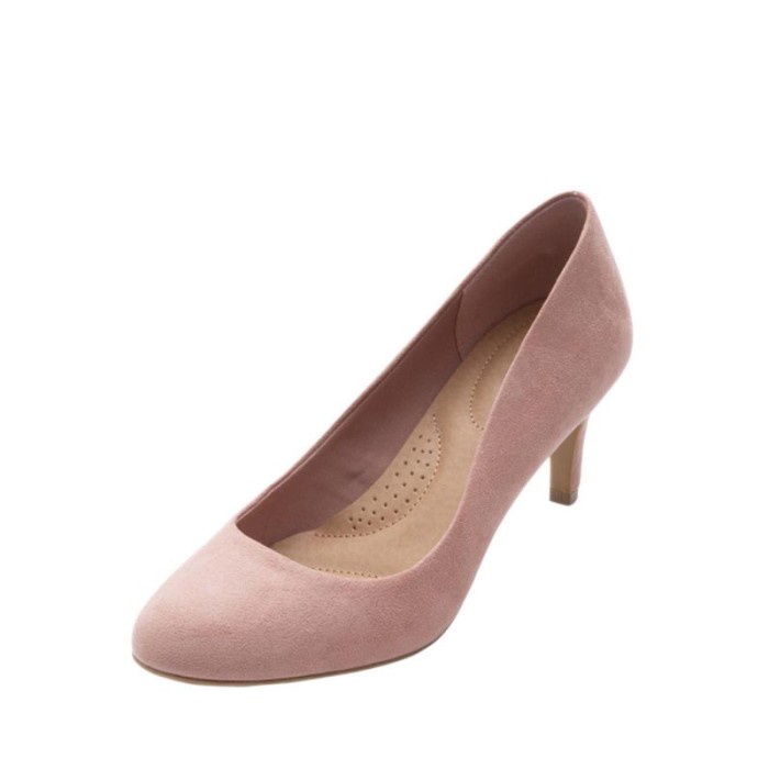 PAYLESS SEPATU HEELS WANITA DEXFLEX WOMEN'S KARMA ROUND - MAUVE_04 - PINK,US 8.5