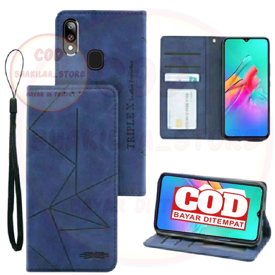 CASE HP SAMSUNG A10S CASING DOMPET FLIP MOTIF COVER LEATHER-SARUNG HP