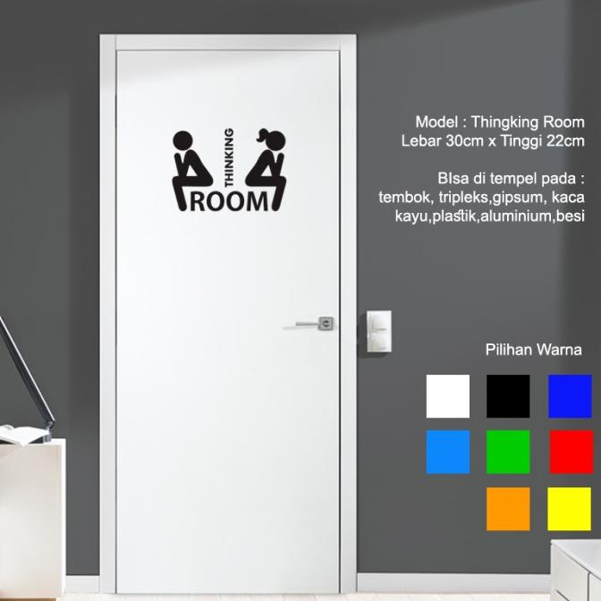 

Sticker WC Toilet #1 Room Stiker Pintu Dinding Cafe Rumah Kamar Mandi SPECIAL Kode 766