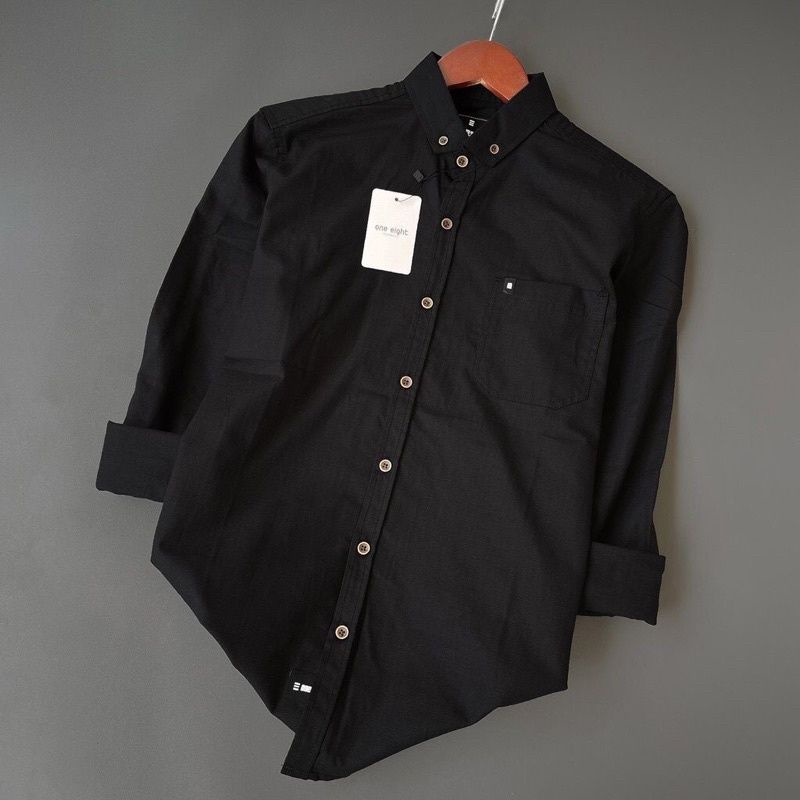 Kemeja Polos Lengan Panjang Original Riverside