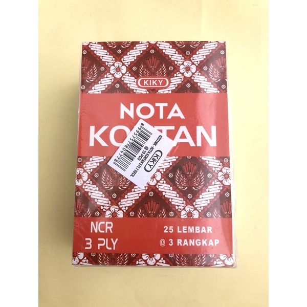 

Nota Kontan 3 ply Kiky , nota 3 ply , Nota kontan 3 Ply , Kiky / pack (isi 10 pcs)