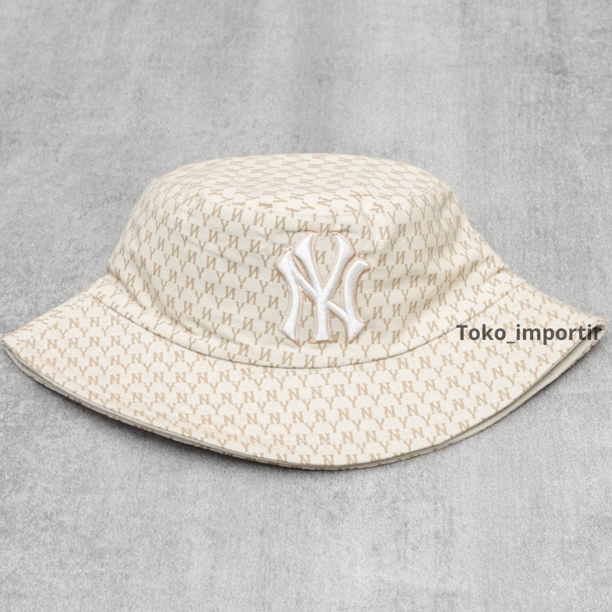 Topi NY Monogram Bucket Hats NY Import Premium High Quality