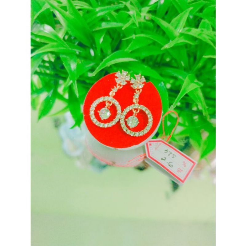 Anting Tusuk Mata Satu Premium Lapis Emas