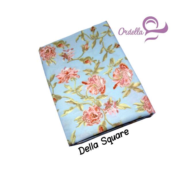 Jilbab Motif Syari Ordella Hijab - Kerudung Segi Empat Motif Wolfis Jumbo - Khimar Motif Syari