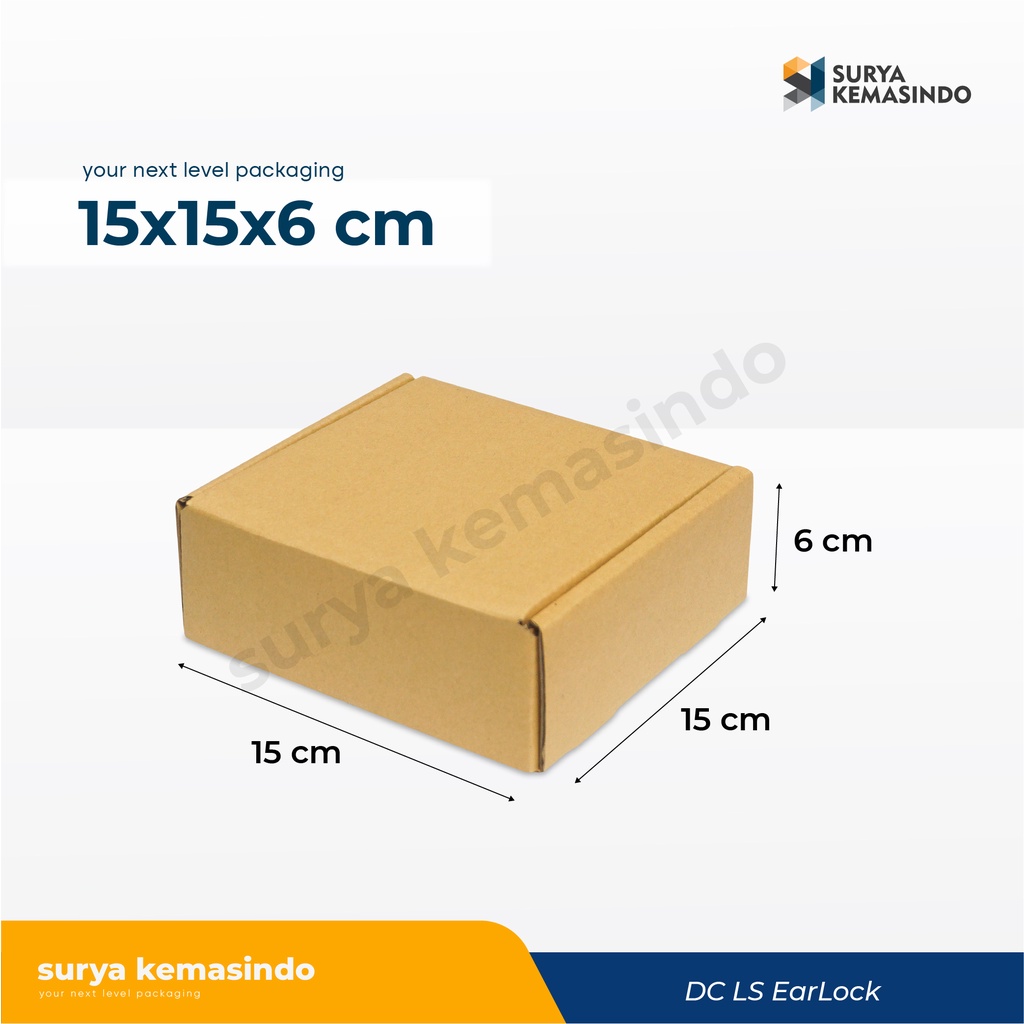 

Box 15X15X6 cm Kardus/Kardusmini/Karduskecil/Boxkecil/Karton/Kartonmini/Kemasan/Hampers/Gift/skincare/TINGGI6