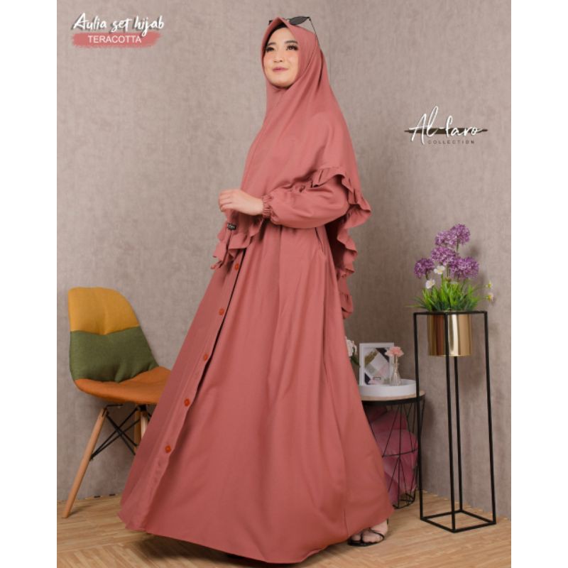 Gamis Syar'i Aulia Set Hijab