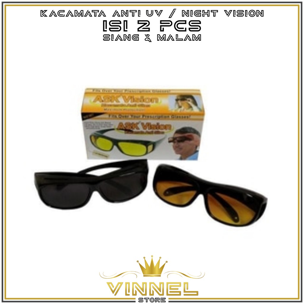 KACAMATA NIGHT VISION ANTI SILAU SUNGGLASES ANTI UV