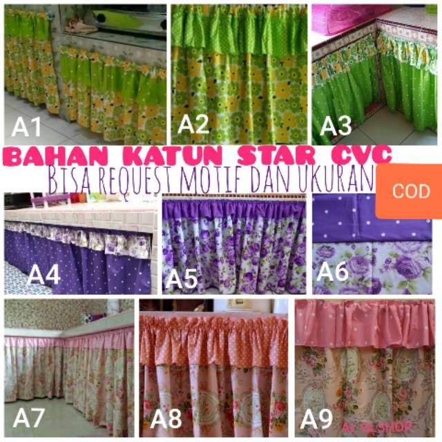 Gorden kolong dapur dengan poni atas Shopee Indonesia Gorden kolong dapur dengan poni atas Shopee Indonesia
