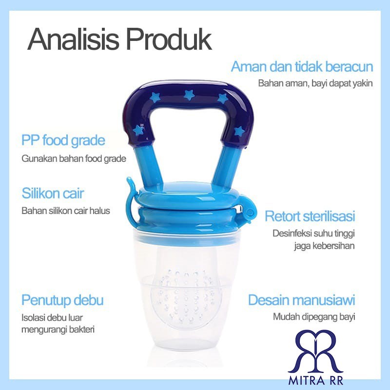 Empeng Buah Bayi MPASI / Baby Fruit and Food Feeder/ Fruit Pacifier Dot Bayi Teething