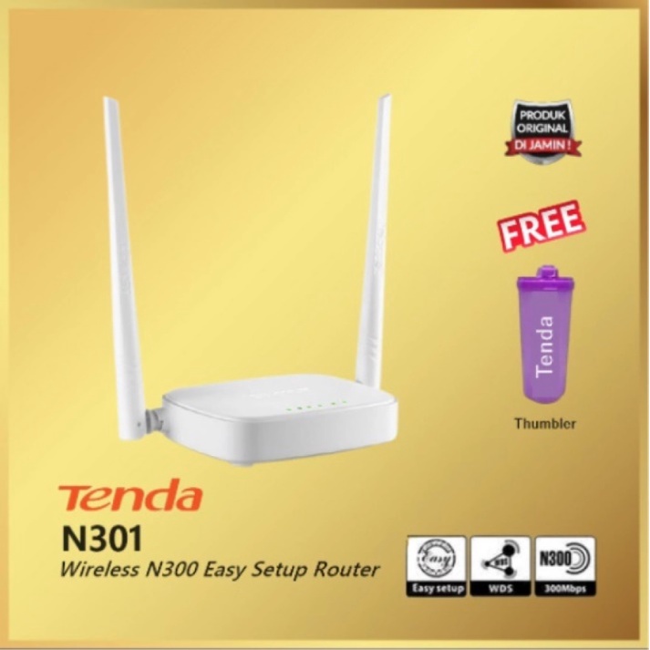 TENDA N301 Router Wireless N300 Easy Setup Router 300Mbps