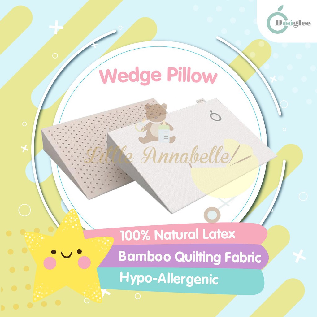 Jual Dooglee Wedge Pillow Natural Latex Shopee Indonesia