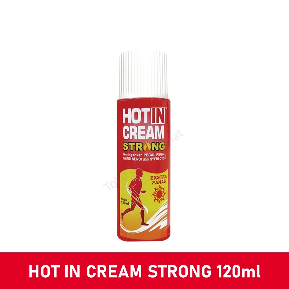 Bisa COD Hot In Cream Strong Kemasan Botol 60 ml &amp; 120 ml - Hotin Cream Strong - Hotin Krim Urut - Krim Pegal