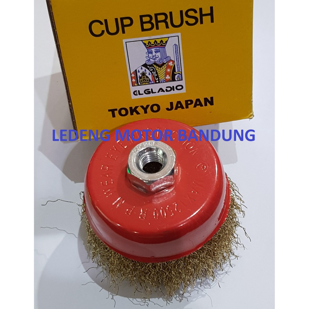 Sikat Kawat Mangkok 3 inch Mata Gerinda Brass Wire Cup Brush Polishing