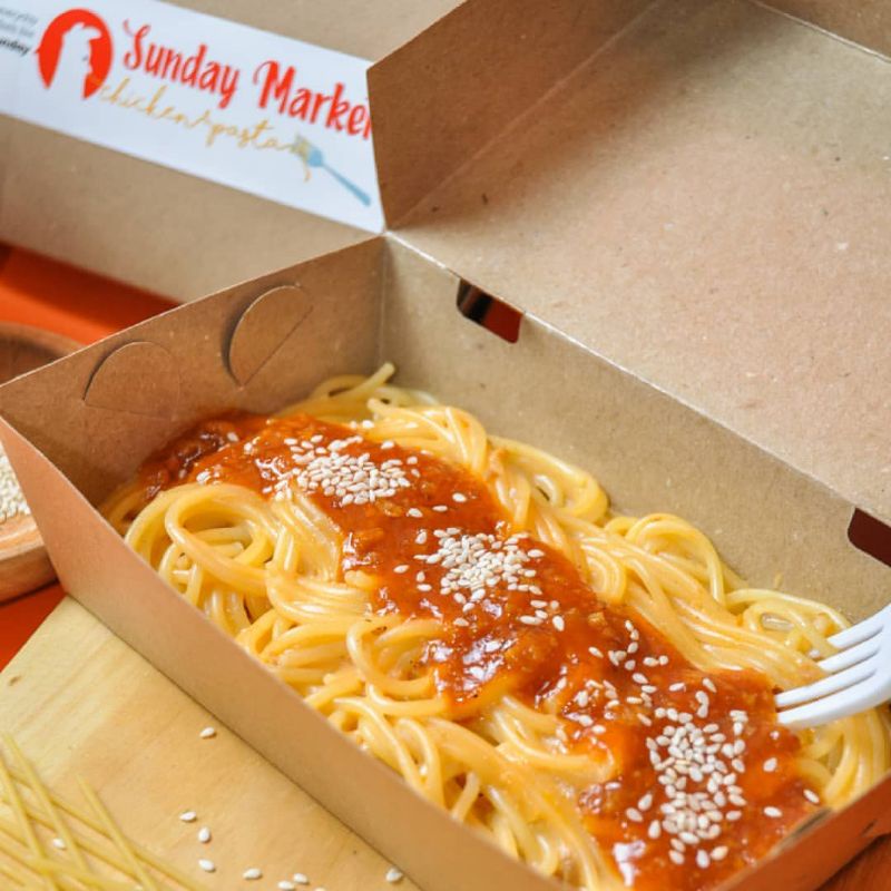 

creamy bolognese spaghetti