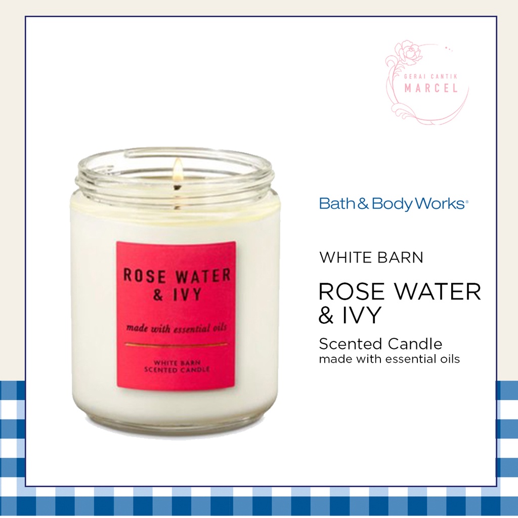 BBW Candle Rose Water & Ivy