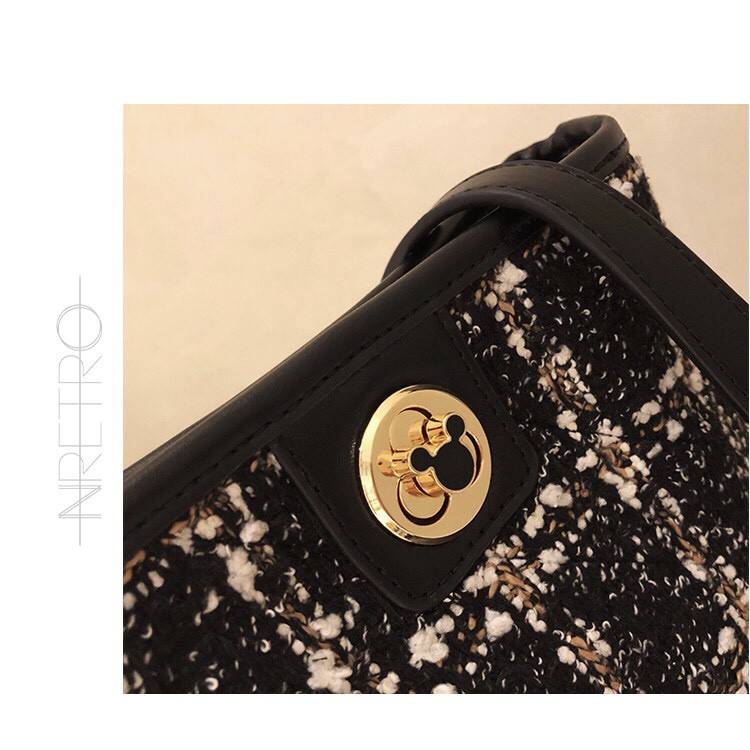 NRETRO - slingbag dan handbag rajut mickey disney