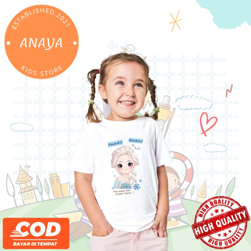 Kaos anak frozen elsa