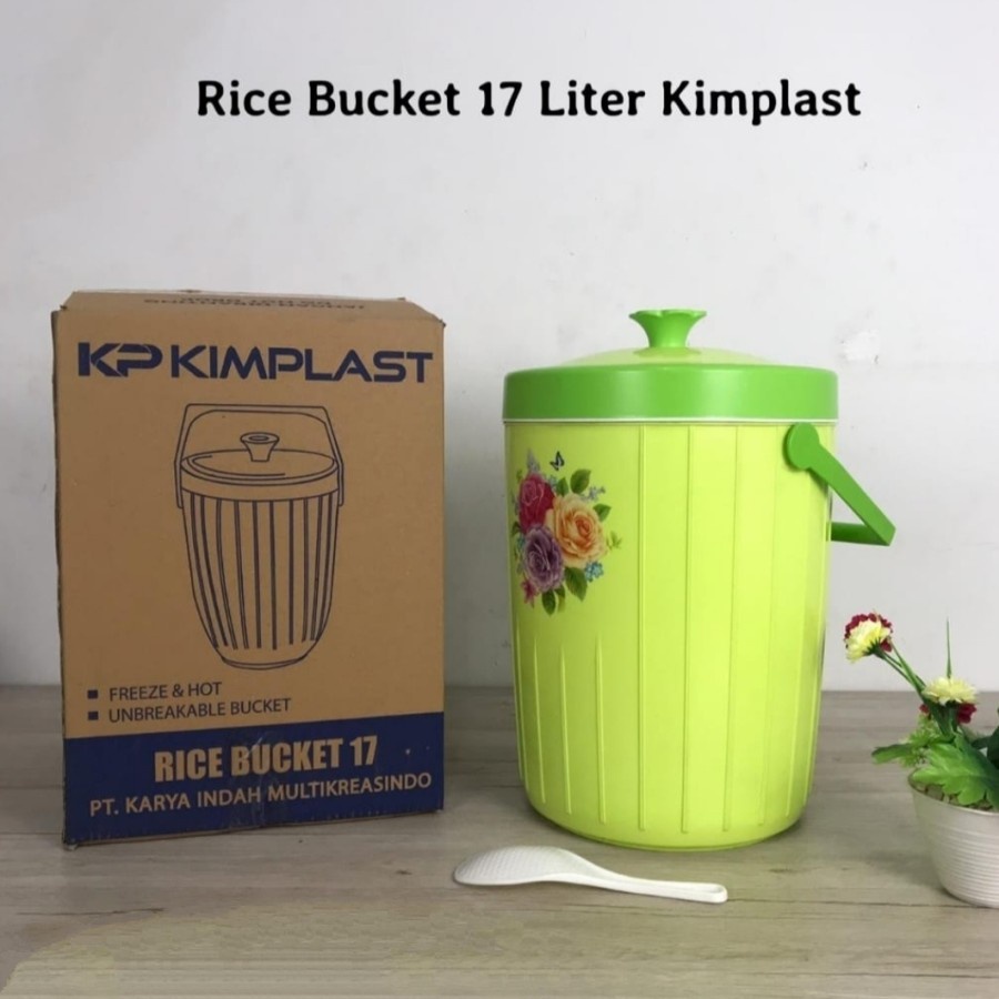 RICE BUCKET 17 LITER KIMPLAST / TERMOS NASI