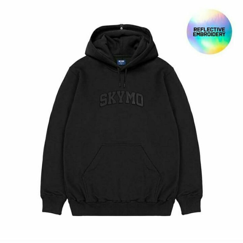 HOODIE SKYMO REFLECTIVE BLACK ON BLACK ORIGINAL