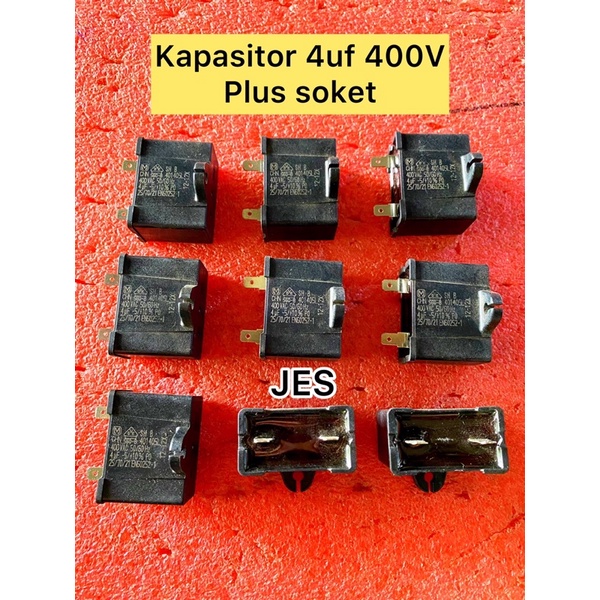 KAPASITOR 4uf 400V PLUS SOCKET