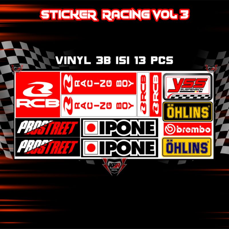 Stiker Cutting Hologram PSKNMTC RX KING JET DARAT SPEEDHUNTERS STUSSY Stiker Helm Stiker Motor-VINYL VOL 3B