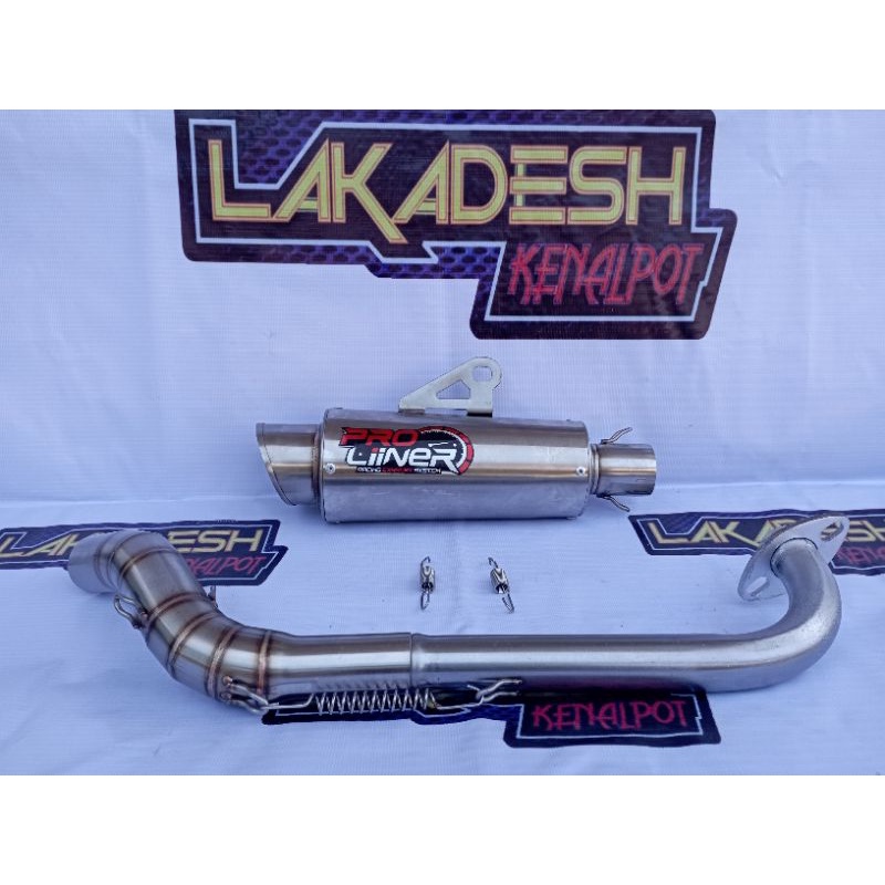 KNALPOT PRO LINER ALL MATIC (INLET 38/50) BEAT MIO VARIO AEROX SCOOPY NMAX PCX LEXI ADV GENIO FREEGO XRIDE SPACY XEON SPIN DLL