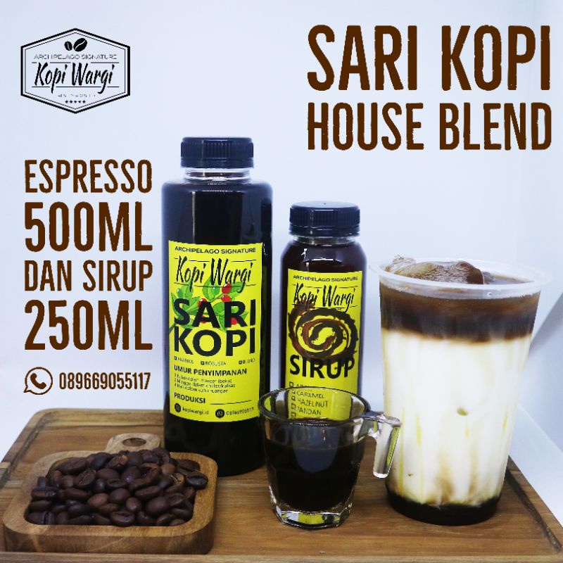 

SARI KOPI (ESPRESSO) 500ML + SIRUP 250ML