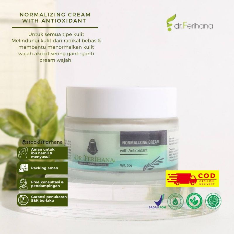 Massage Cream Dr. Ferihana cosmetics membantu mengencangkan kulit wajah normal acne berjerawat