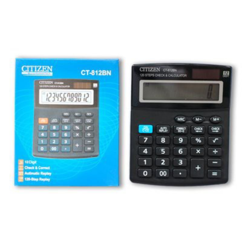 

KALKULATOR CITIZEN CT-812BN / KALKULATOR CITIZEN MURAH / KALKULATOR DAGANG