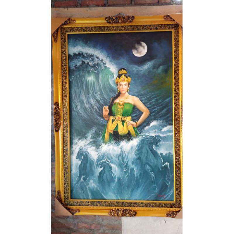 lukisan ratu pantai selatan atau nyi roro kidul