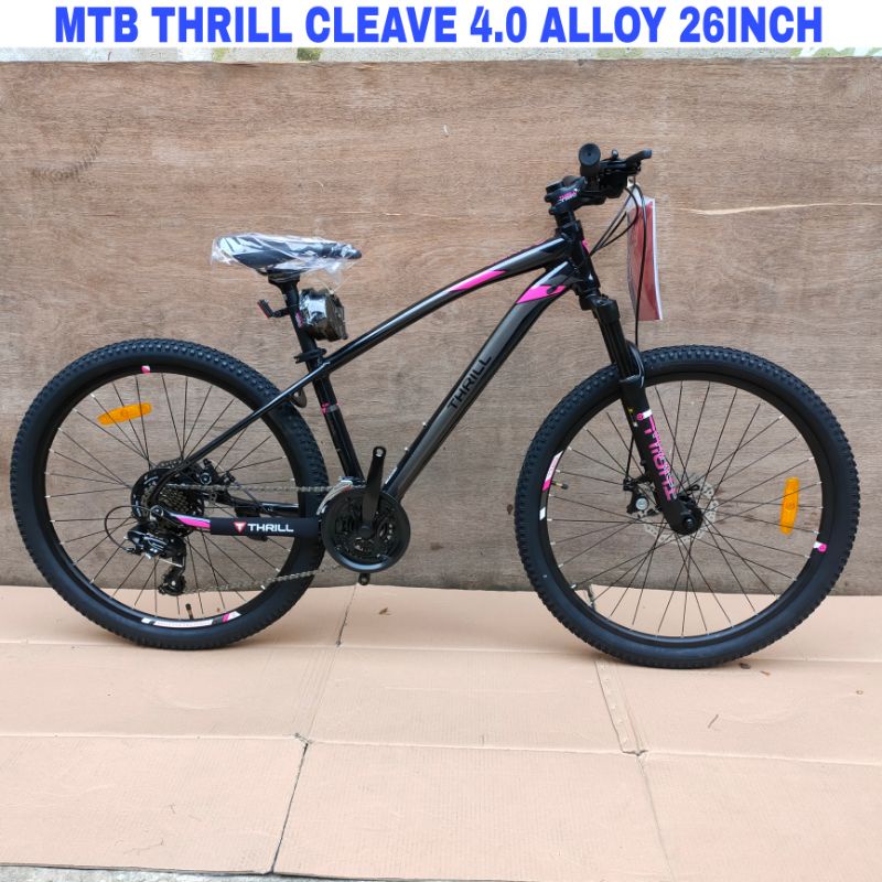 Sepeda Gunung MTB Thrill Cleave 4.0 Alloy 26Inch 3X7Sp