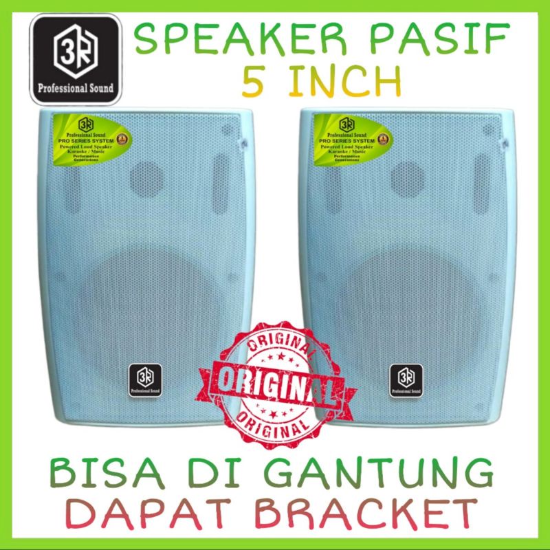 Speaker Pasif 3R White 5 Inch Cocok Buat Cafe, Restoran,Klinik- 2 Unit