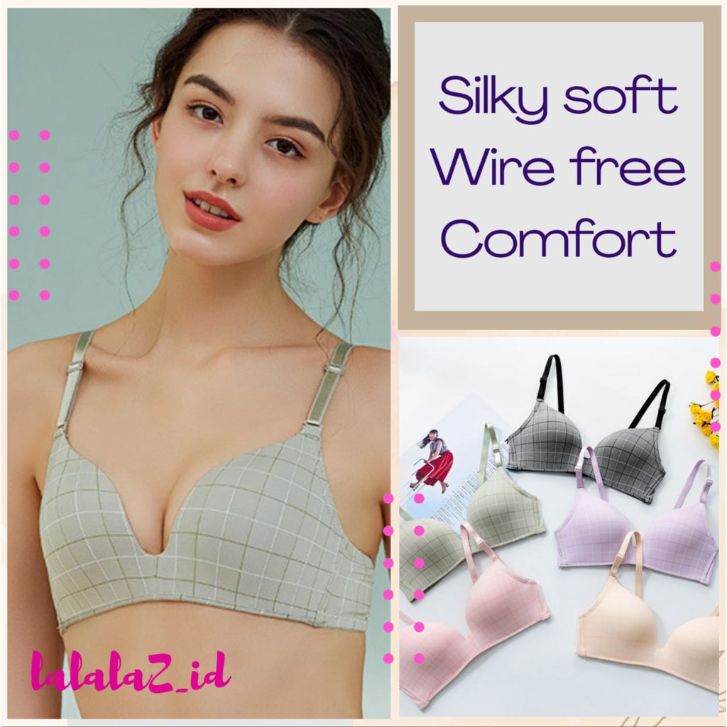 A003 Bra Tanpa Kawat Bh Anti Nyeplak Wireless Wire Free Pakaian Dalam Wanita Shopee Indonesia