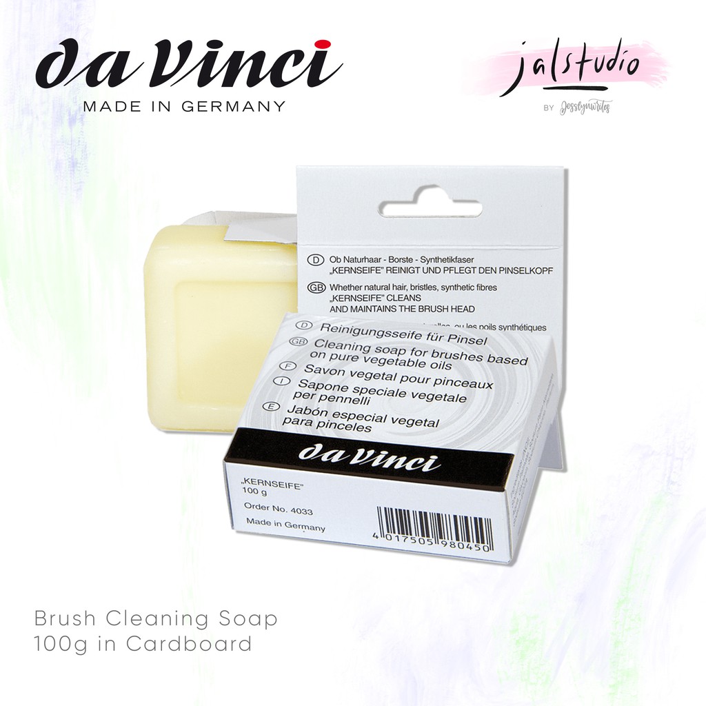 Jual Da Vinci Brush Cleaning Cleaner Soap For Watercolor Brush Sabun Cuci Kuas Cat Air 85G 100G Indonesia|Shopee Indonesia
