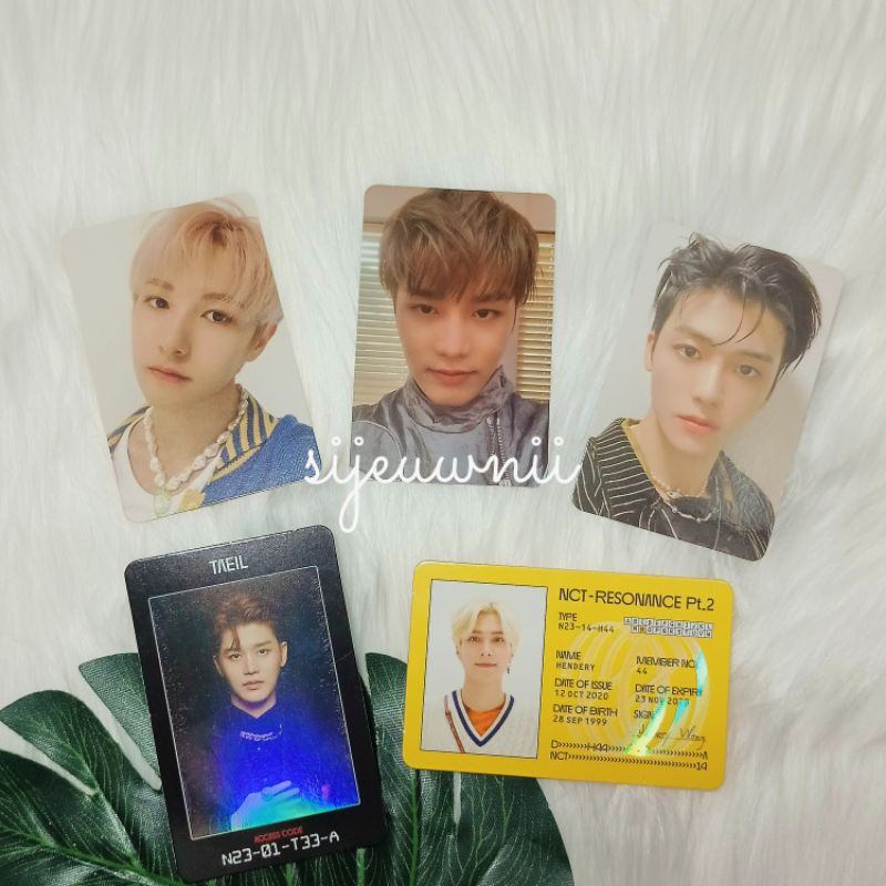 PC PHOTOCARD NCT 2020 RESONANCE JAEMIN RENJUN HENDERY TAEIL