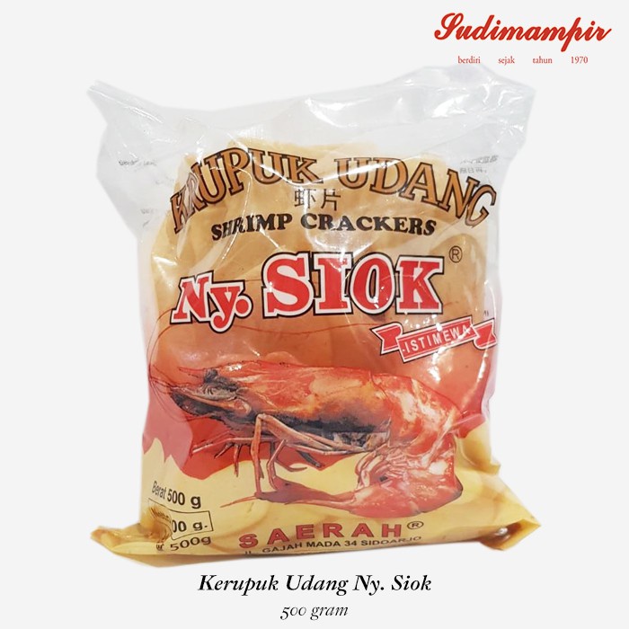 

Kerupuk / Krupuk Udang Mentah Ny Siok (500 gram) - Oleh Oleh Surabaya / Jawa Timur