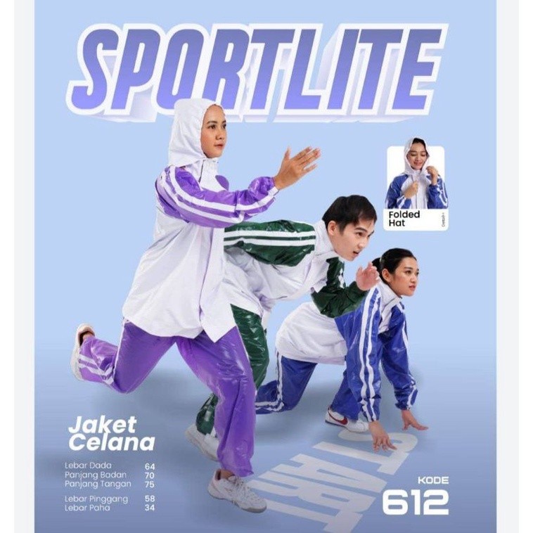 Jas Hujan Sportlite Plevia 612 / Jas Hujan Dewasa Pria Wanita