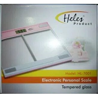 TIMBANGAN BADAN DIGITAL HELESS HL-7001 TEMPERED GLASS