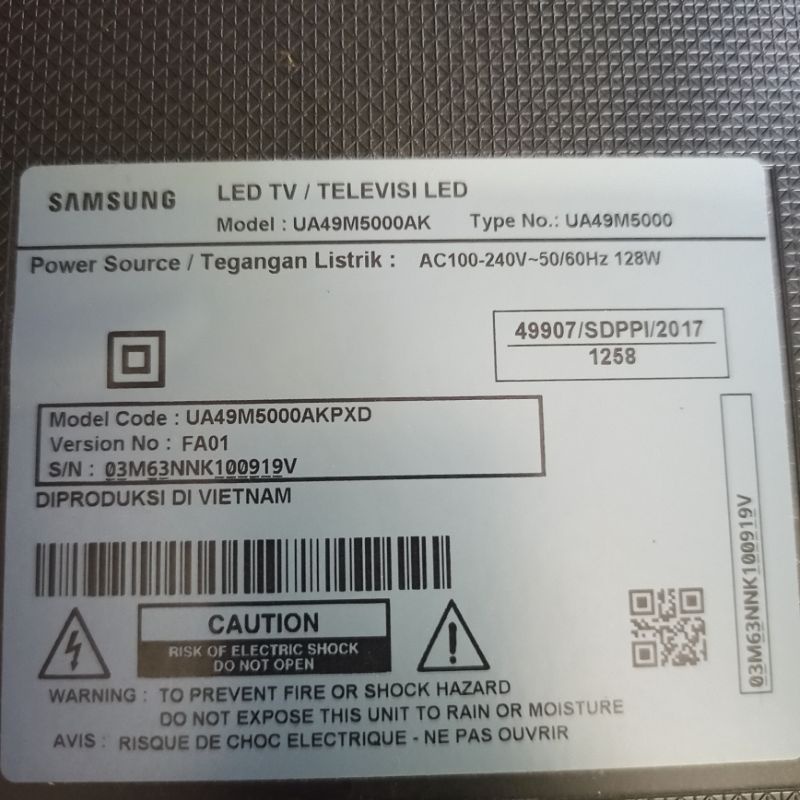 tcon Samsung ua49m5000ak