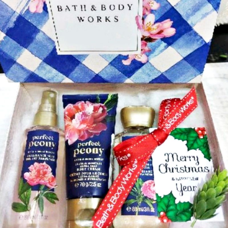 BATH &amp; BODY WORKS BBW GIFT SET OF 3 TRAVELSIZE MIST LOTION SHOWER GEL PAKET ULANG TAHUN BIRTHDAY CHRISTMAS TAHUN BARU VALENTINE HEMAT CHRITMAS HAMPERS PACKAGE GIFT SET OF 3 OR MORE