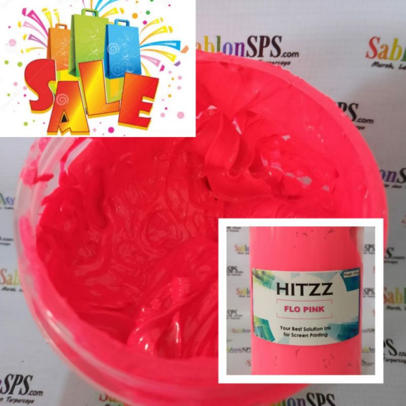 TINTA SABLON PLASTISOL HITZZ  FLO PINK 1KG