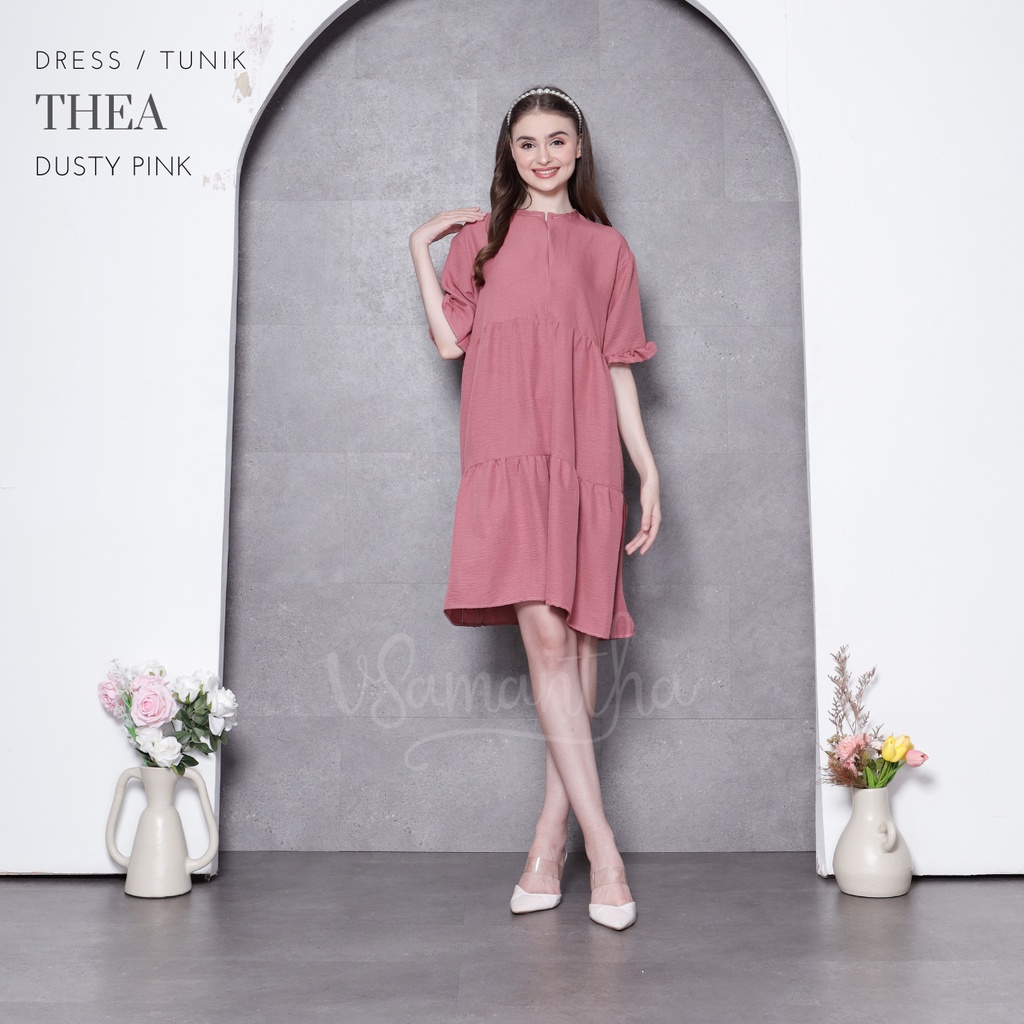 Dress Airflow Crinkle Ruffle Thea